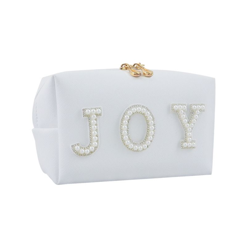 Cosmetic Bag Customizable PU Cube Makeup Travel Storage Large size-rose view 5