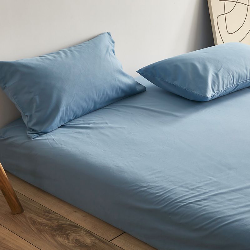 Poem snack Moon Fitted Sheet 100 Cotton Brushed Jazz Blue Fitted Sheet 200*220