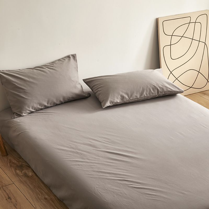 Poem snack Moon Fitted Sheet 100 Cotton Brushed Gentleman Gray Bed sheet 230*250