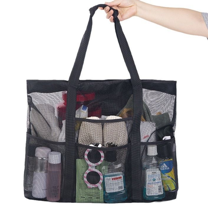 Kiss. Travel Bag PVC 9 Pocket Zipper Large Capacity Black 67*18*47cm view 6