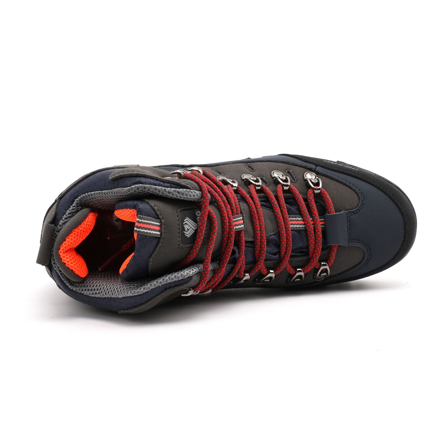Men Hiking Shoes High Top Waterproof Leather 8037 8037 gray sapphire blue 42 view 5