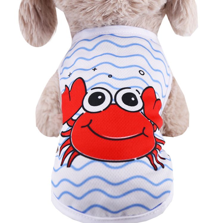 shine Pet Vest Polyester Mesh Dog Cat Clothing Vest-crab back XL (chest — image 1