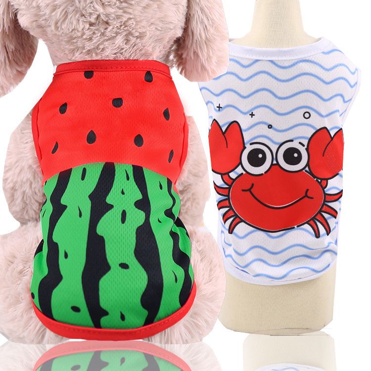 shine Pet Vest Polyester Mesh Dog Cat Clothing Vest-vest collar XXL (chest view 5
