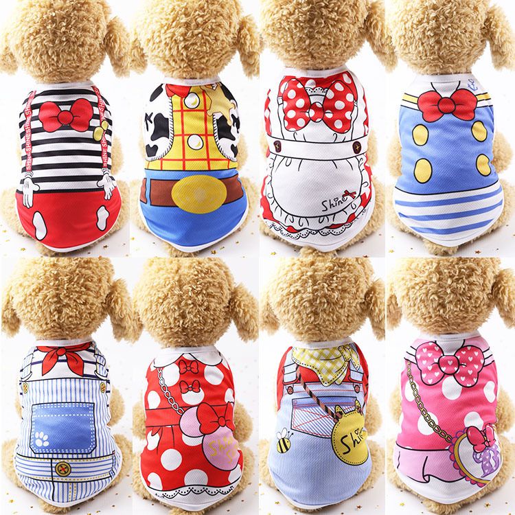 shine Pet Vest Polyester Mesh Dog Cat Clothing Vest-big red dot backpack XXL view 3