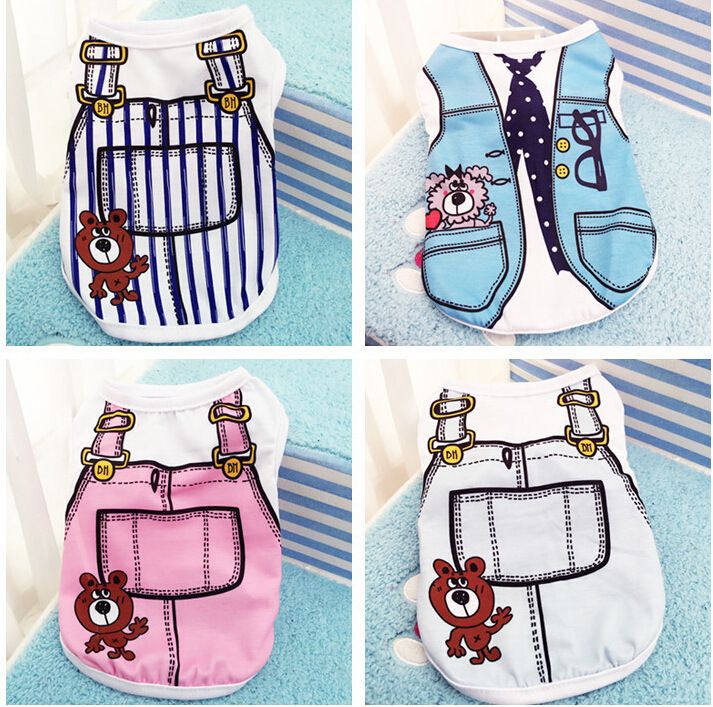 shine Pet Vest Polyester Mesh Dog Cat Clothing Vest-Rose Red dot backpack XS view 4