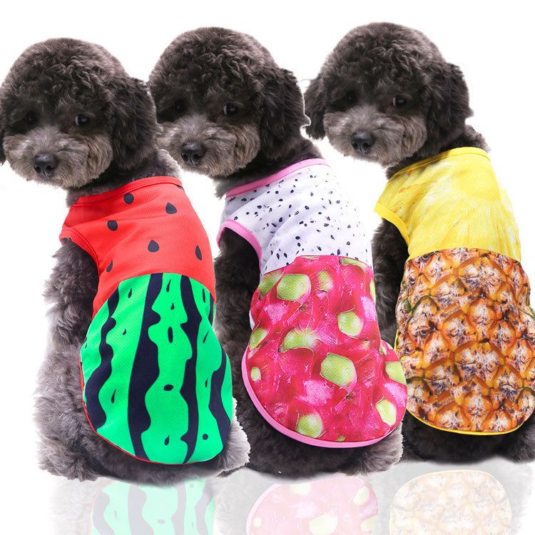 shine Pet Vest Polyester Mesh Dog Cat Clothing Vest-fake strap yellow scarf XS view 6
