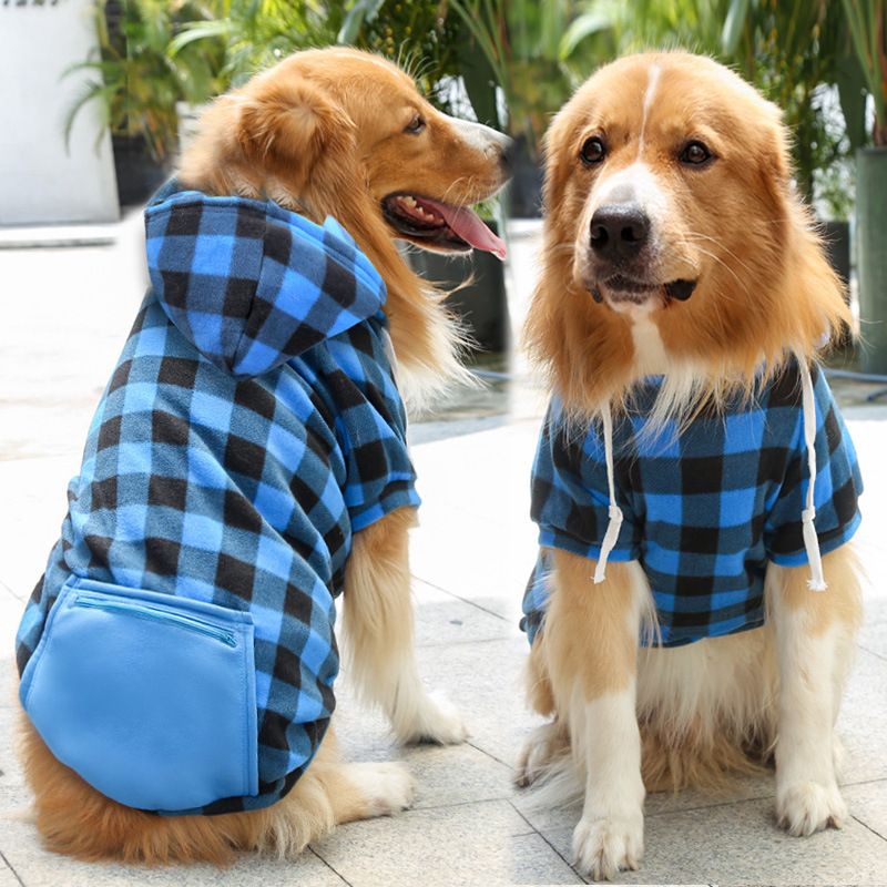 Shine Pet Clothing Polyester Sweatshirt Zipper Pockets Big Dog Zipper Pocket view 5