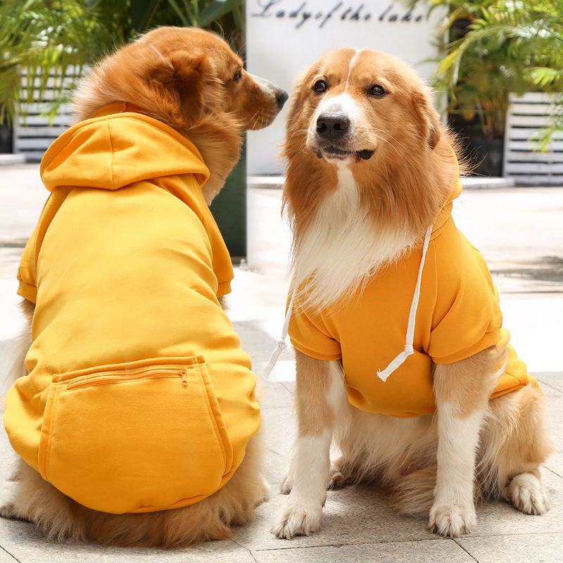 Shine Pet Clothing Polyester Sweatshirt Zipper Pockets Big Dog Zipper Pocket — image 1