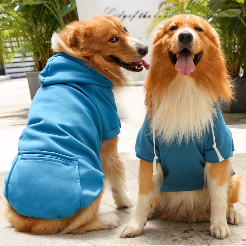 Shine Pet Clothing Polyester Sweatshirt Zipper Pockets Zipper pocket red and view 3