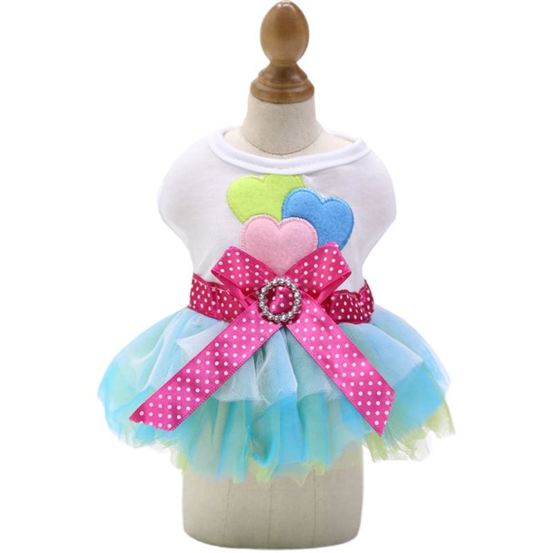 Pet Dress Shine Cotton Lip Skirt Lip Skirt pink XXL (bust 55CM recommended view 2