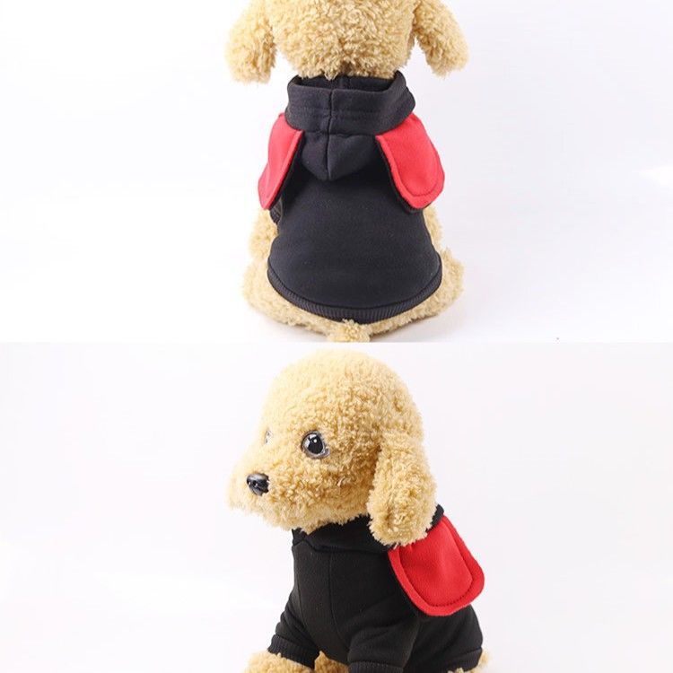 Shine Cartoon Cat Sweatshirt Pet Clothing Japanese big ears sweater black L view 5