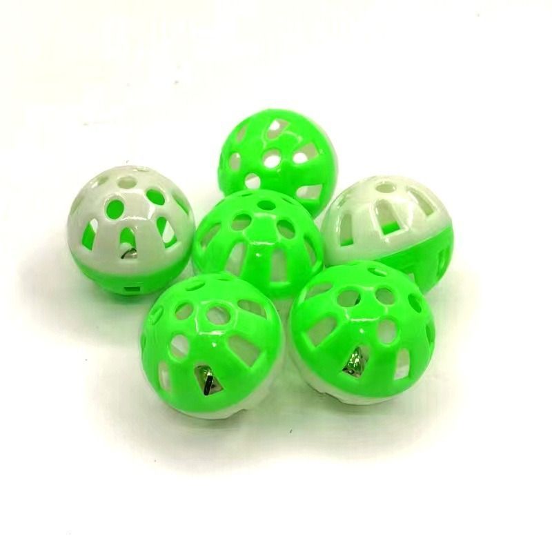 Cat Toy Plastic Bell Ball 2 Color Pink view 5