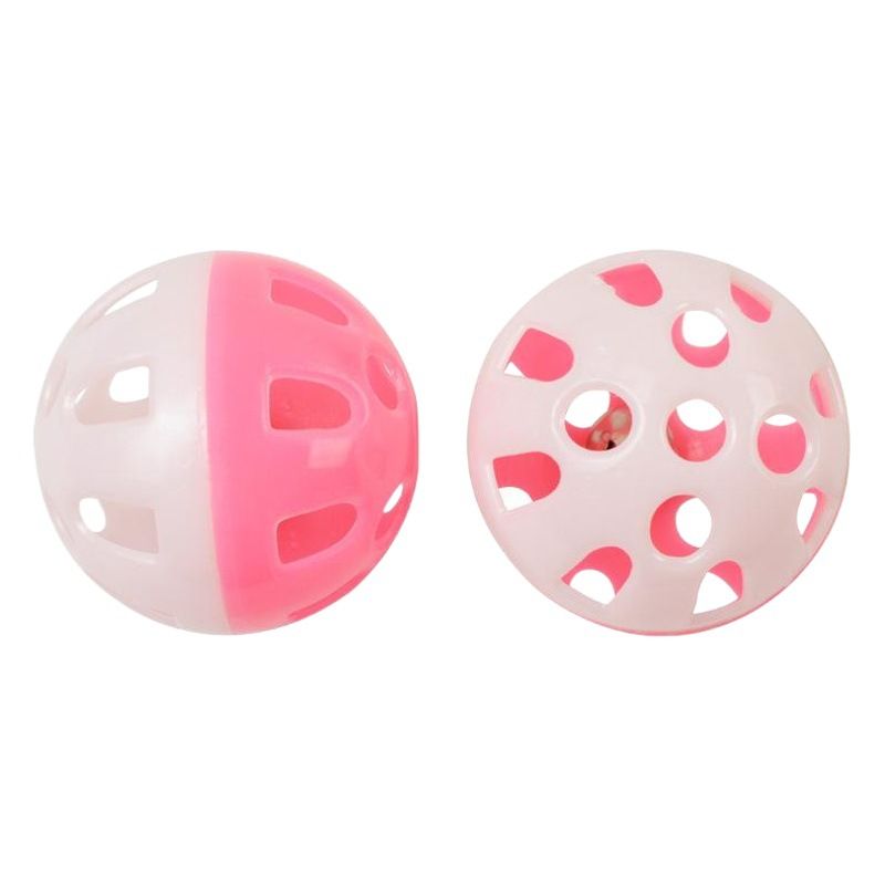 Cat Toy Plastic Bell Ball 2 Color Green view 2