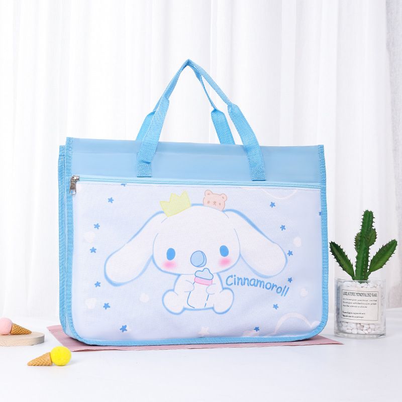 toolesia Nylon Art Bag A3 Sketch Board Storage Cube Blue Big Ear Dog 45 long *