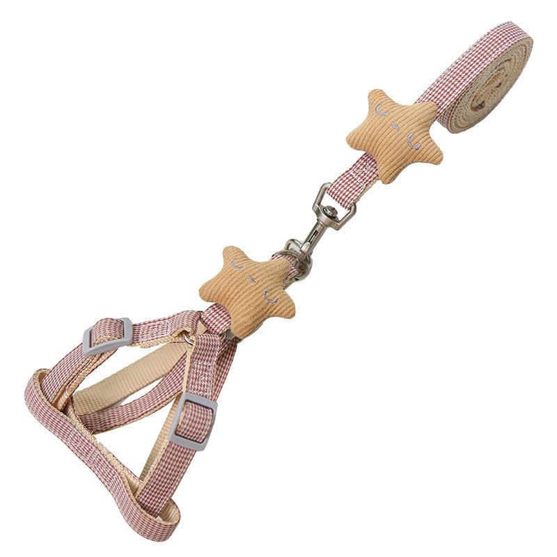 Weiwang Dog Harness Nylon Starfish S Starfish chest strap traction wine red M view 4