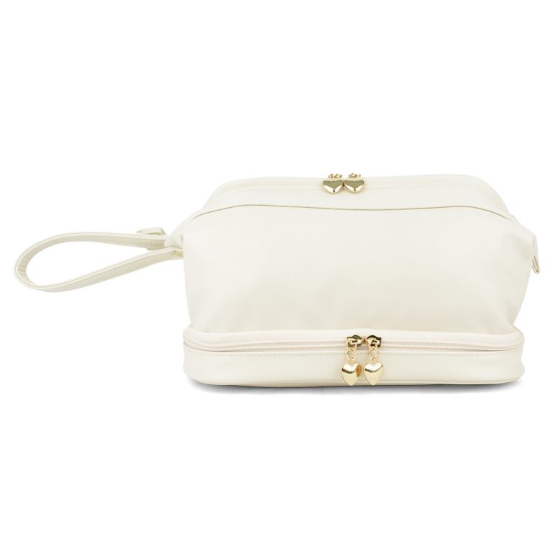 Dajia PU Double Layer Cloud Cosmetic Bag Black view 5