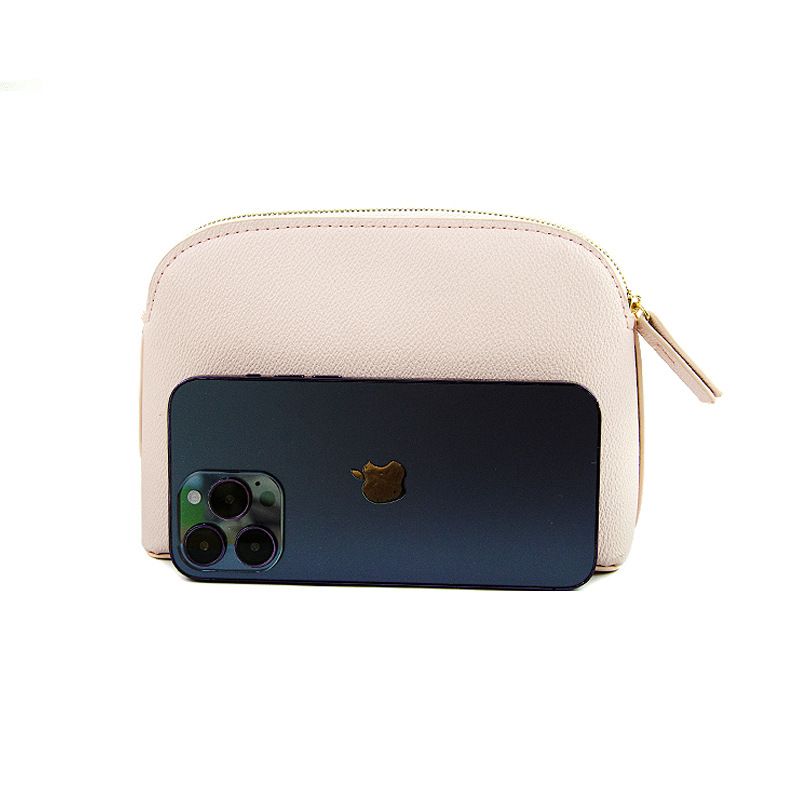 PU Leather Makeup Bag Waterproof Travel Storage. Red view 5