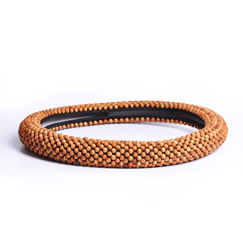 Steering Wheel Cover Dark Fragrance Pavilion 40cm Wood Wing Wood 8mm view 4