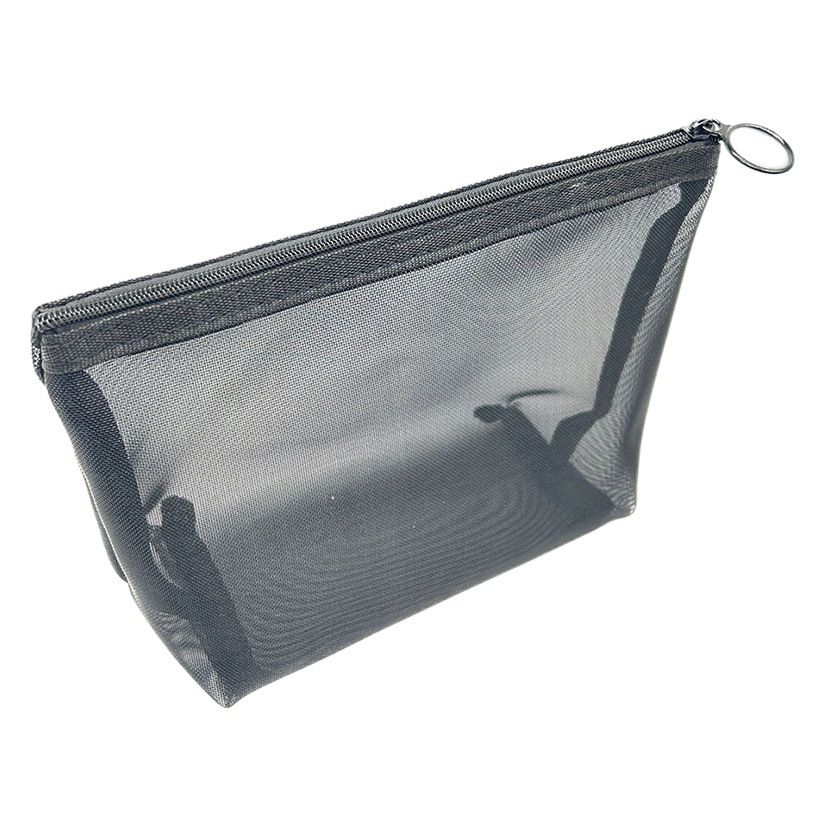 Portable Makeup Bag Large Capacity Travel Cosmetic purple triangle view 2