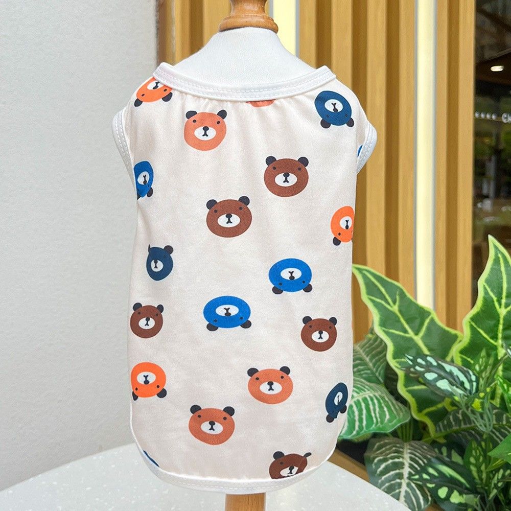 Pet Dog Vest Polyester Summer Small Medium Large 039Q bear bear vest XS (chest — image 1
