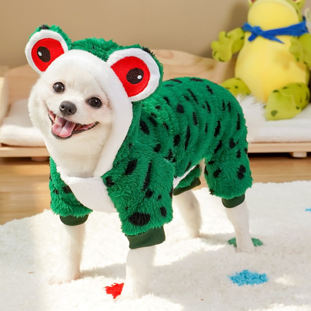 shine Pet Four Legged Clothing Polyester Cotton 405 four-legged popular frog — image 1