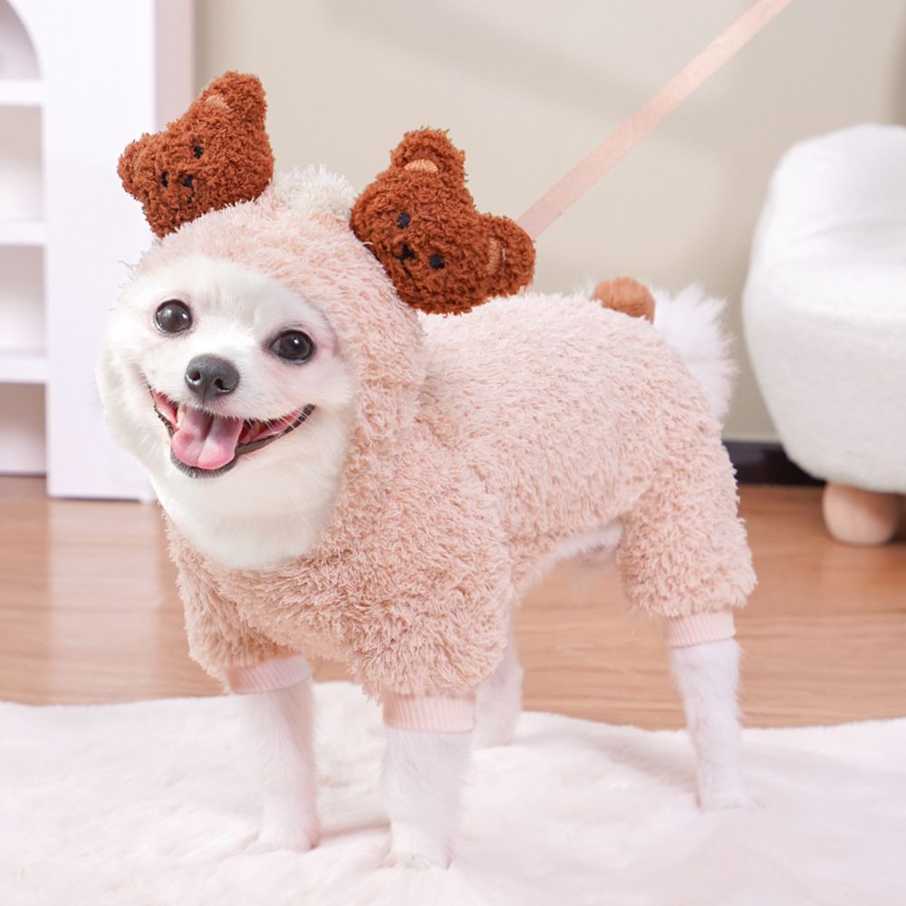 shine Pet Four Legged Clothing Polyester Cotton 405B four-leg teddy Bear head — image 1