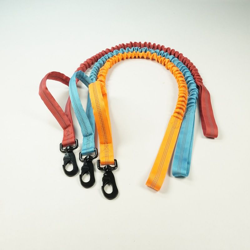 Nylon Tactical Dog Leash Hope Retractable Orange traction rope view 3