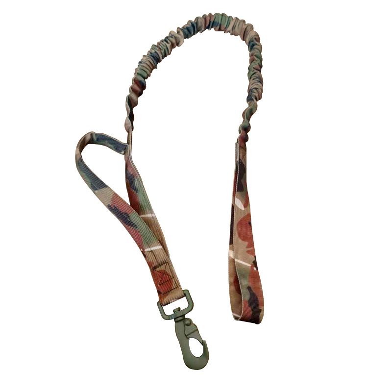 Nylon Tactical Dog Leash Hope Retractable Orange traction rope view 6