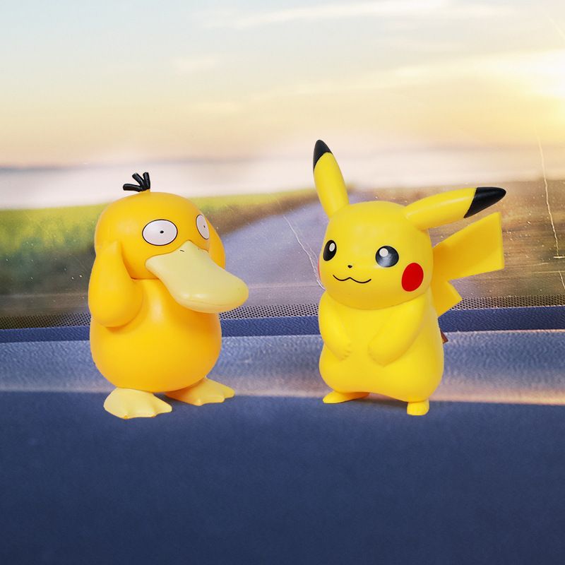 Pikachu Car Ornament PVC Cartoon Decoration Sleeping Postkiras [144 shots in view 2
