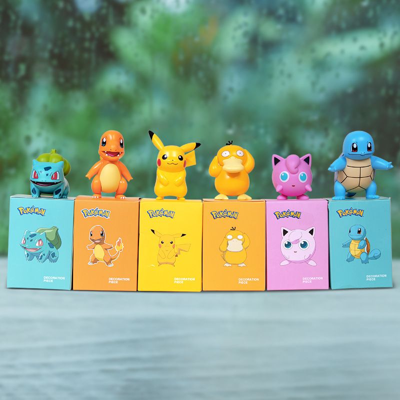 Pikachu Car Ornament PVC Cartoon Decoration Sleeping Postkiras [144 shots in view 3