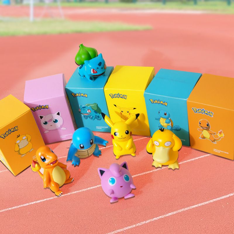 Pikachu Car Ornament PVC Cartoon Decoration Sleeping Postkiras [144 shots in view 4