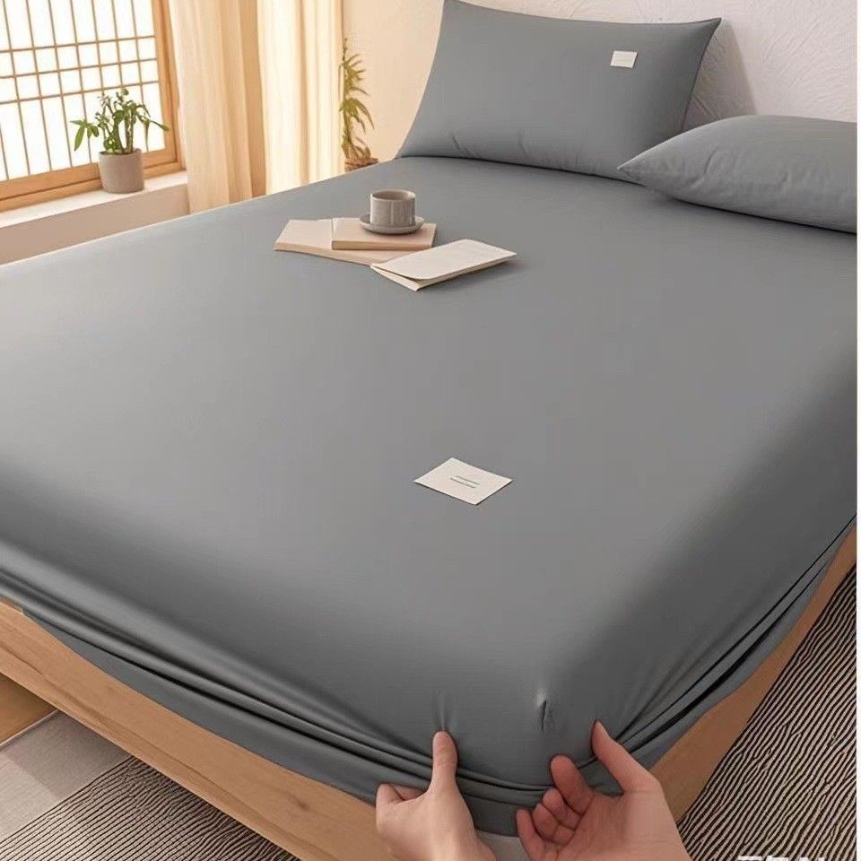 Yuan sheng Cotton Mattress Cover Fitted Style Black 140/200cm standard view 2