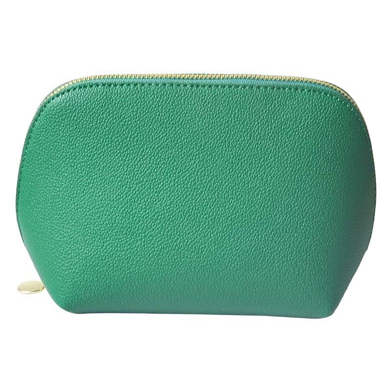 PU Leather Makeup Bag Custom Cube Waterproof Travel. Beige view 6