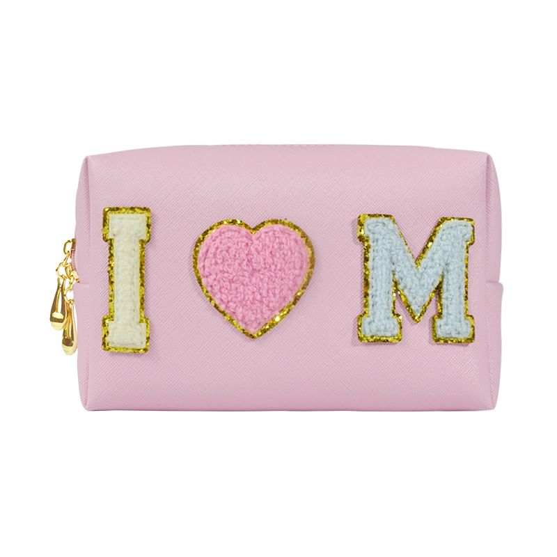 Cute PU Cube Makeup Bag Waterproof Travel Toiletry Lake Blue view 6