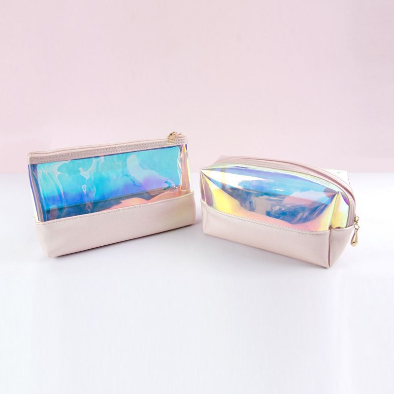 Transparent TPU Cosmetic Bag Waterproof Travel Storage Envelope Bag view 4