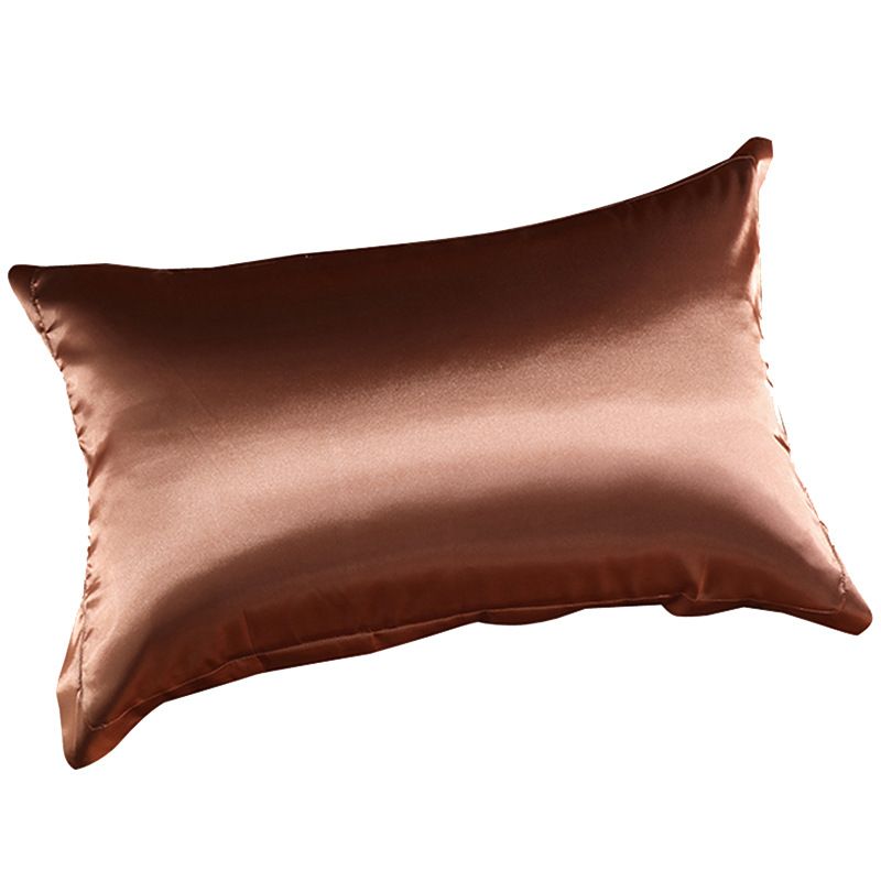 Satin Pillowcase Polyester Solid Color 48x74cm Navy blue 48x74cm pair view 6