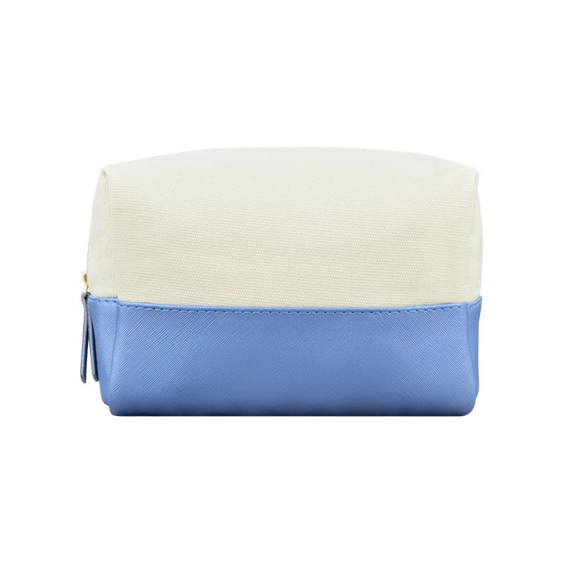 Canvas Makeup Bag Travel Storage Toiletry Organizer Sky Blue