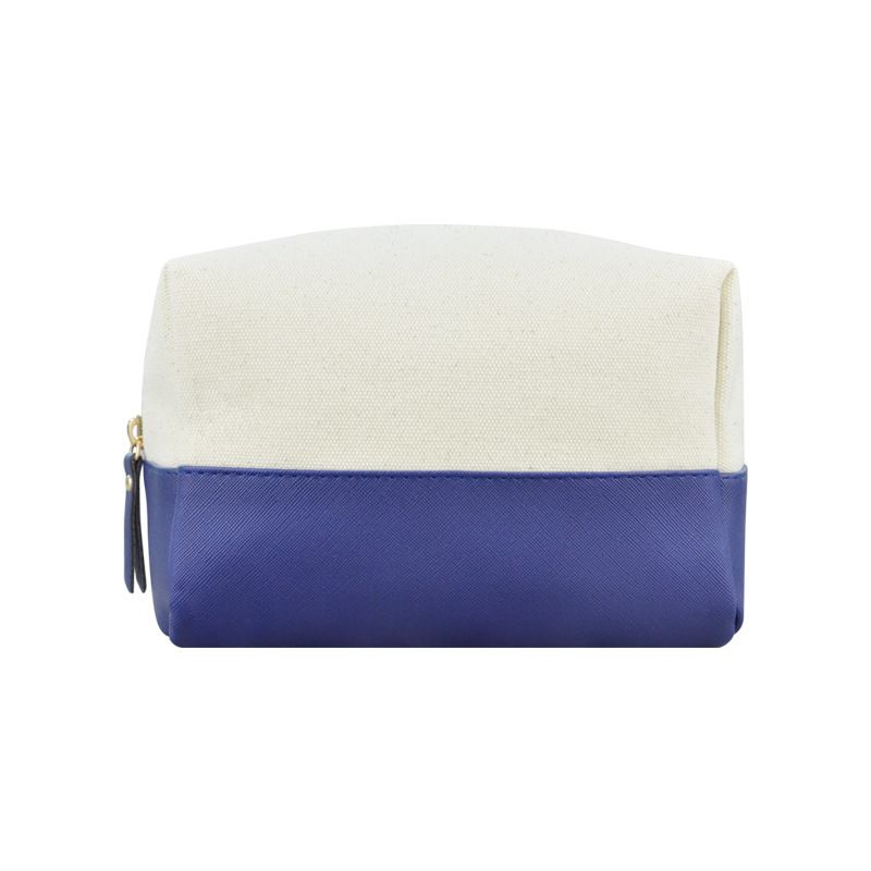 Canvas Makeup Bag Travel Storage Toiletry Organizer Sapphire Blue
