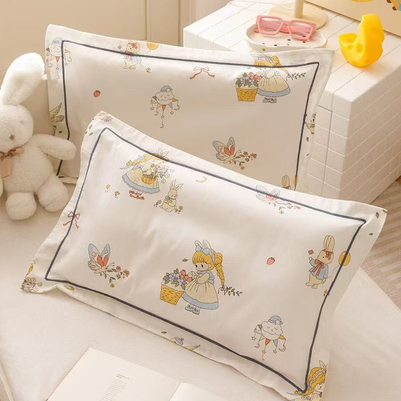 60s Cotton Pillowcase Cartoon Print 30x50cm Snow white jxx 35*55cm (single