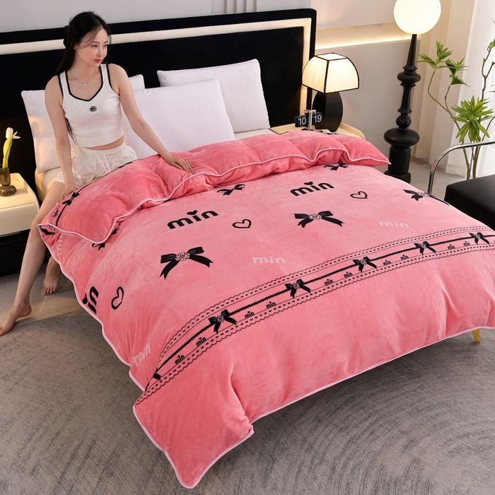 Milk Velvet Quilt Cover Double Sided Fleece Gardenia blooming 150x200cm view 3