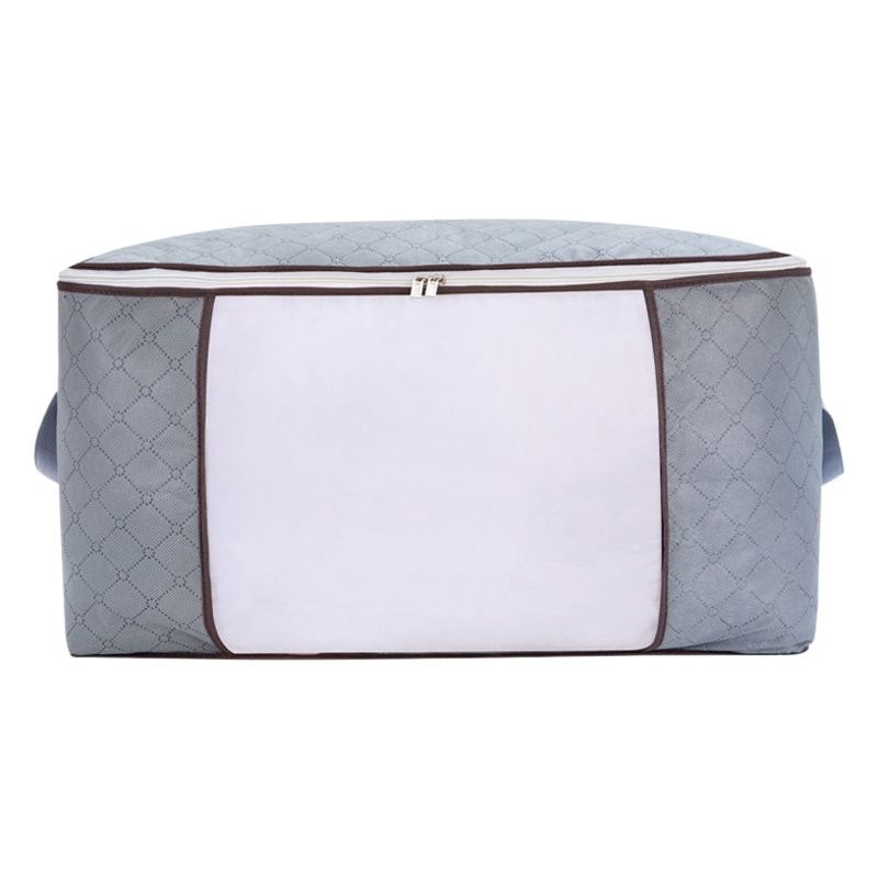 Fortunately Non-woven Quilt Storage Bag Cube 70L Gray 90l (6-piece set) view 2