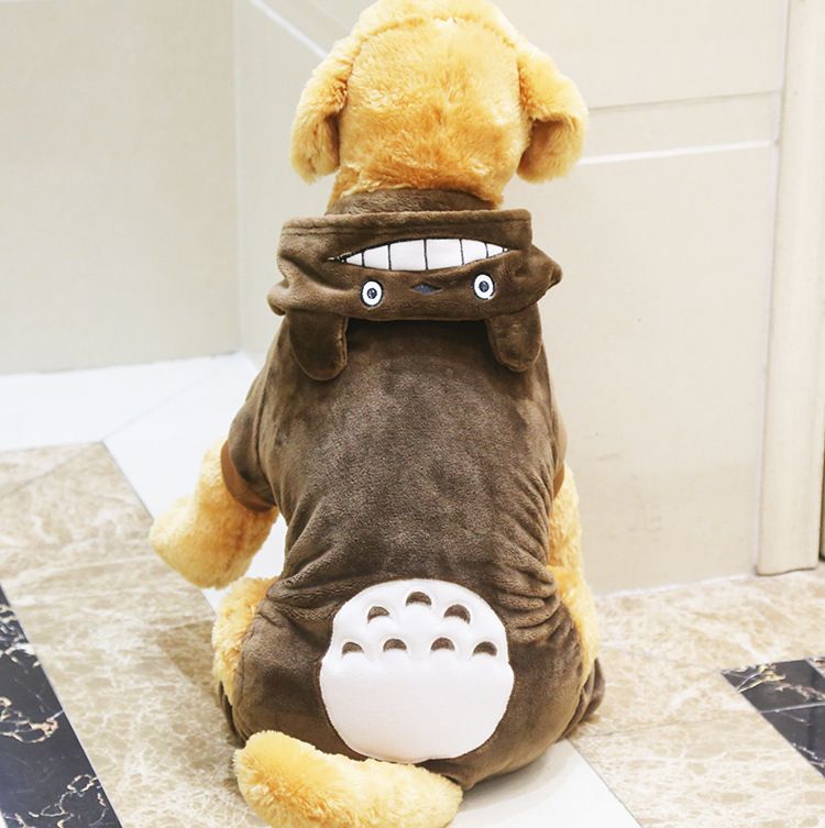 Shine Four Leg Dog Clothes Coral Fleece Thickened Large Big dog chinchilla view 2