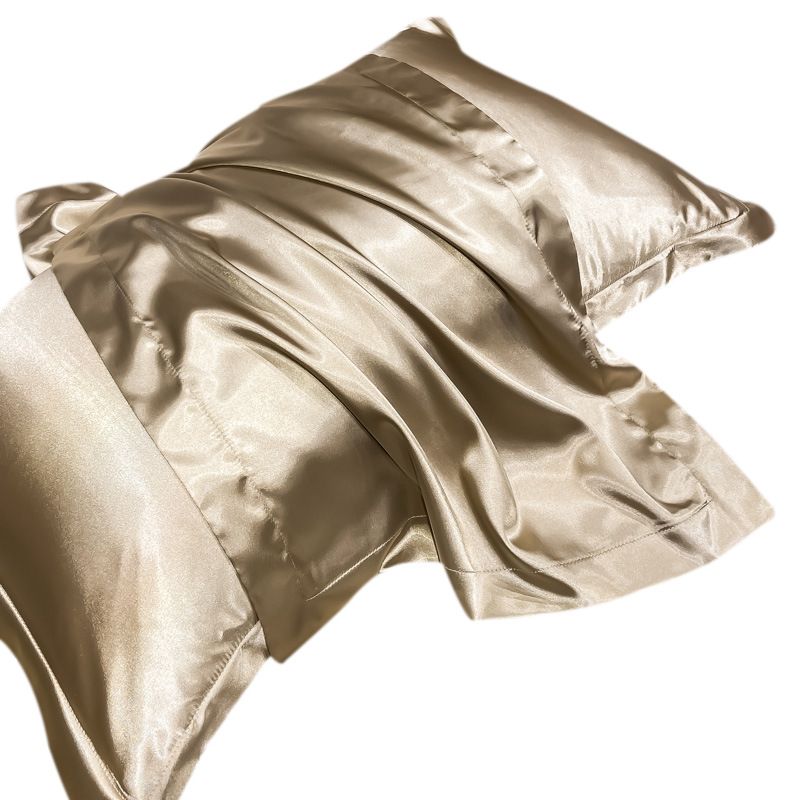 Pillowcase Polyester Satin Soft Anti Wrinkle [silky and anti-wrinkle]-burgundy view 6