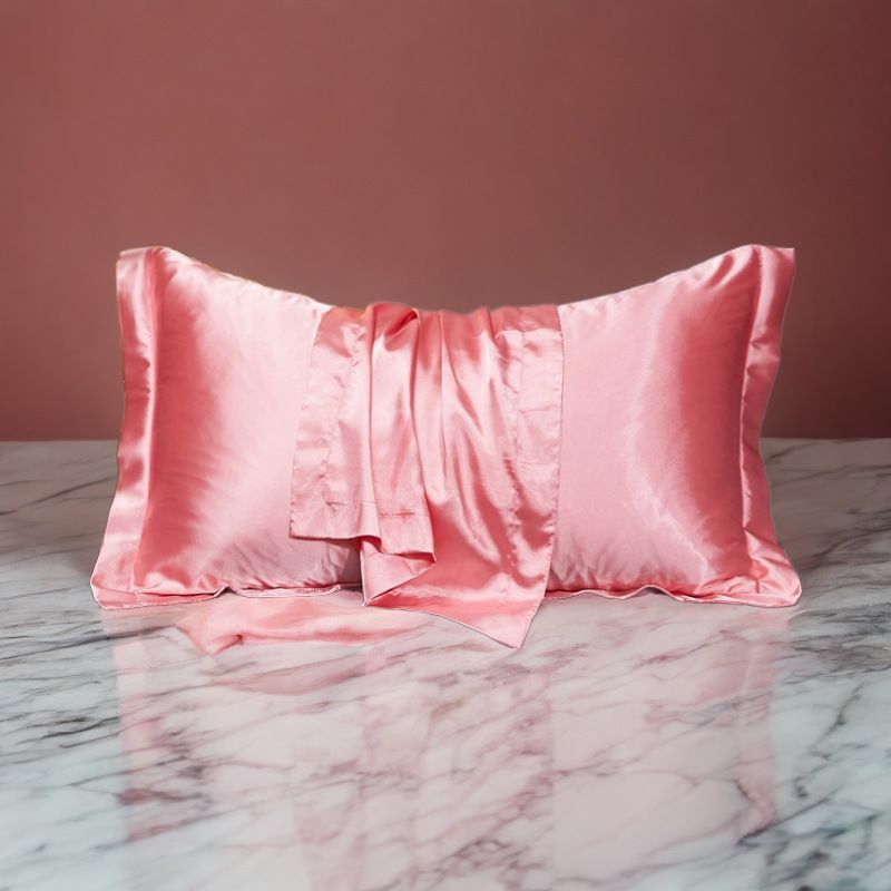 Pillowcase Polyester Satin Soft Anti Wrinkle [silky and anti-wrinkle] jade