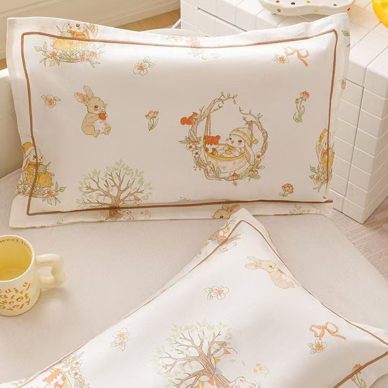 Bee mi'er Cotton Pillowcase 30x50 Long Staple Naughty bunny jxx 40*60 (single