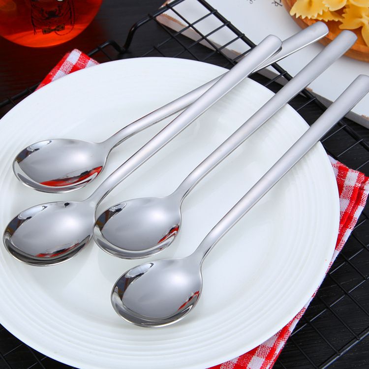 Stainless Steel Korean Rice Spoon Long Handle Korean spoon [20.5*4cm] view 3
