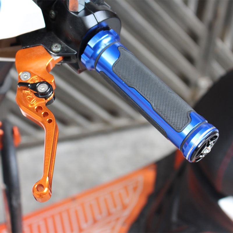 MOXI Motorcycle Handle Grips Rubber Aluminum Alloy 1 217 handle glue-red view 3