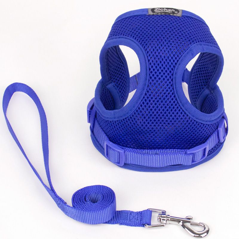 Zichen Mesh Dog Vest Harness Small Medium Blue Upgraded version 1.5 (with mesh — image 1