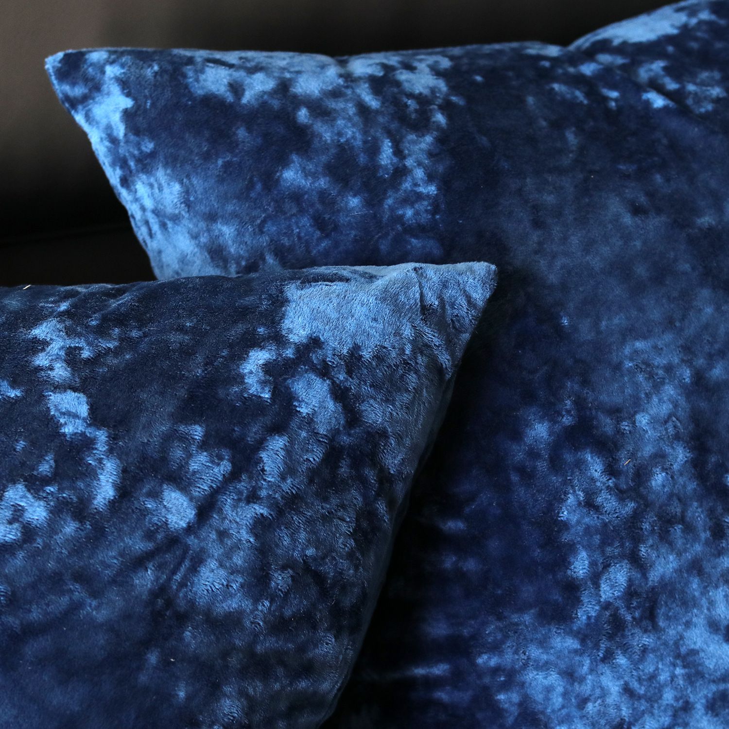 Ice Velvet Pillow Cover Polyester Solid Color 30x50cm Dark Gray 45*45cm view 5
