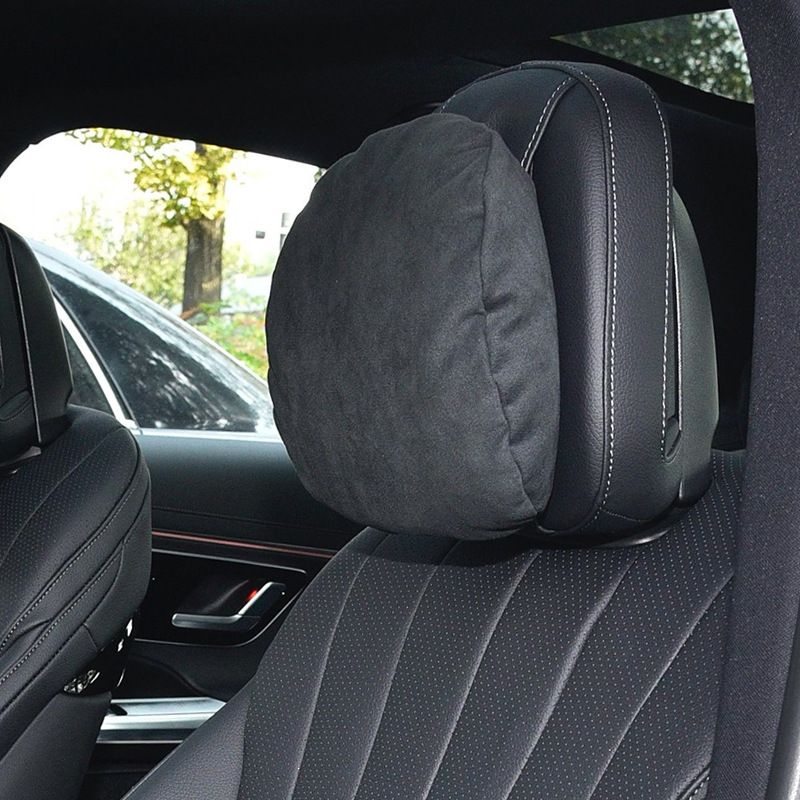 Rear Headrest Mercedes Benz E C GLC GLE GLS Microfiber Obsidian black new — image 1